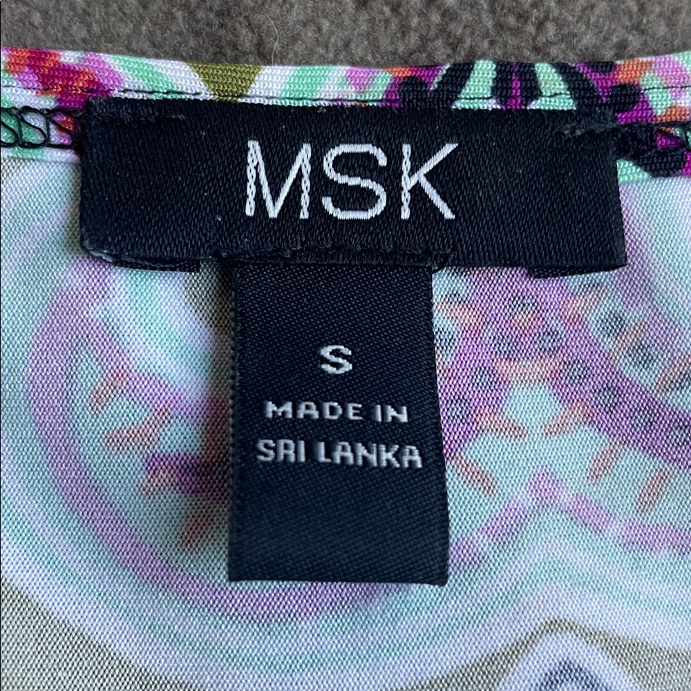 MSK Multicolor Paisley Dress, Small - Picture 5 of 11